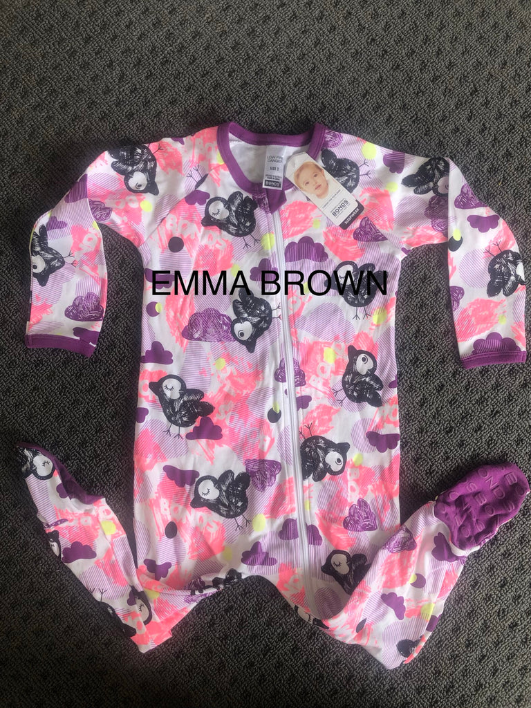 Size 2 Purple Bird Zippy